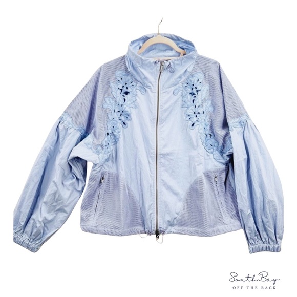 Free People Movement Thanks a Bunch Jacket in Periwinkle Dreams - Picture 2 of 6